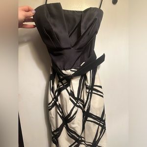 White House Black Market Strapless Cocktail Sz 6
